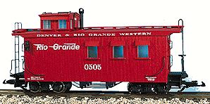 USA Trains R12001 G Denver & Rio Grande Western Lighted Caboose #0505