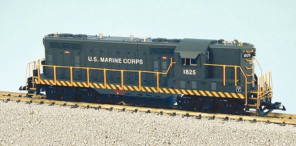 USA Trains R22132 G U.S. Marine Corps EMD GP9 Diesel Locomotive #1825/#1826