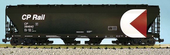USA Trains 14132 G CP Rail 4-Bay Center Flow Hopper #384642 - Metal Wheels