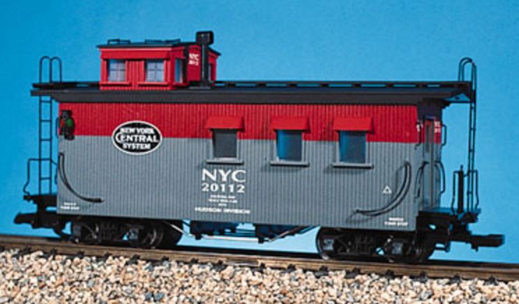 USA Trains R12011 G Scale New York Central Wood Side Caboose #20112