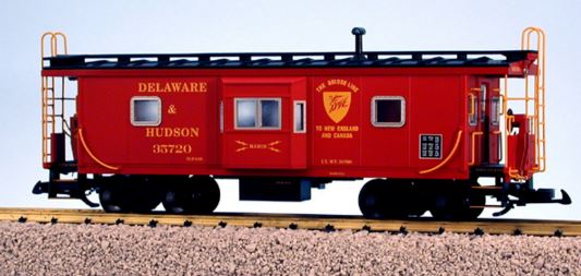 USA Trains R12071 G Delaware & Hudson Bay Window Caboose #35720
