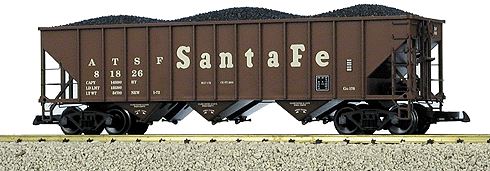 USA Trains 14002 G Atchison, Topeka & Santa Fe 70-Ton 3-Bay Coal Hopper #81826