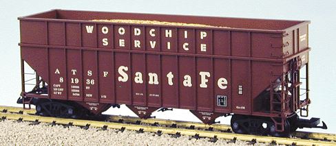 USA Trains R14077 G ATSF Woodchip Car with Real Woodchip Load #81936