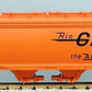USA Trains R14106 G DRGW 4 Bay Center Flow Hopper with Metal Wheels #15523