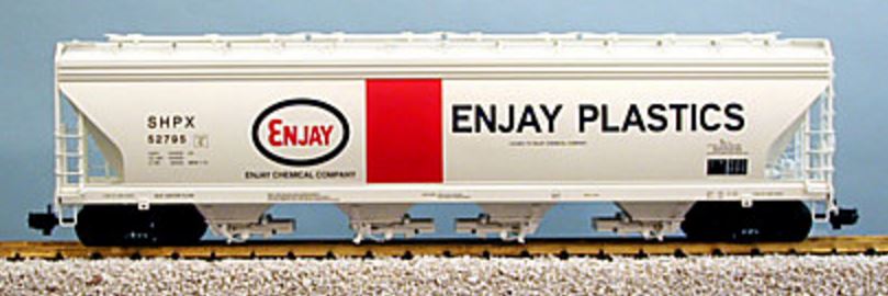 USA Trains R14121 G Enjay 4 Bay Center Flow Hopper with Metal Wheels