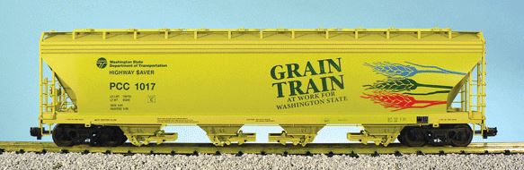 USA Trains R14136 G Sale Grain Train 4-Bay Center Flow Hopper #1024