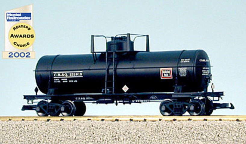 USA Trains 15111 G Chicago, Burlington, & Quincy 10,000-Gallon Tank Car #231019