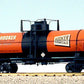 USA Trains 15120 G Hooker 10,000-Gallon Tank Car Orange - Metal Wheels