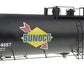USA Trains 15165 Sunoco Tank Car with Extruded Aluminum Body - Metal Wheels