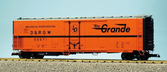 USA Trains 16720 G D&RGW 50' Mechanical Refrigerator Car #50571 w/Metal Wheels