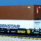 USA Trains R17123 G Scale BNSF Gunderson Husky Stack Car w/ Containers#12030