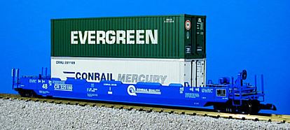 USA Trains 17133 G Conrail Gunderson Husky Stack with 2 Containers #1