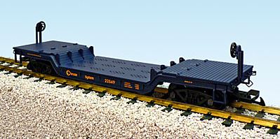 USA Trains R17341 G Chessie System Depressed Center Flatcar (Set of 2)
