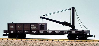USA Trains 1807 G Colorado & Southern Derrick Car with Boom