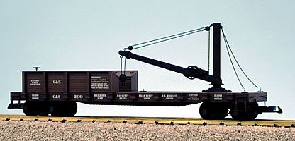 USA Trains 1808 G White Pass Derrick Car with Boom