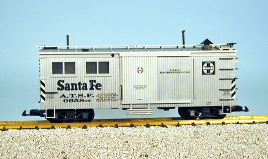 USA Trains 1855 G Atchison, Topeka & Santa Fe Engineering Car #0658