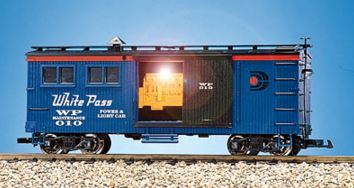 USA Trains 18580 G White Pass Power & Light Car with Sound #010
