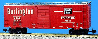 USA Trains 192131 G Chicago Burlington & Quincy 40' PS-1 Steel Box Car #1