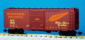 USA Trains R192193 G WP 40' PS-1 Steel Box Car with 8' Youngstown Door