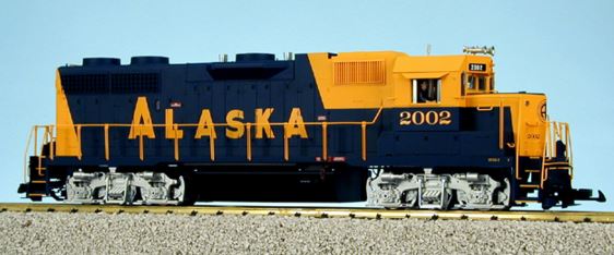 USA Trains 22216 G Alaska EMD GP38-2 Powered Diesel Locomotive #2002