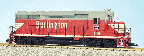 USA Trains R22459 G CBQ GP30 Powered Diesel Locomotive #949