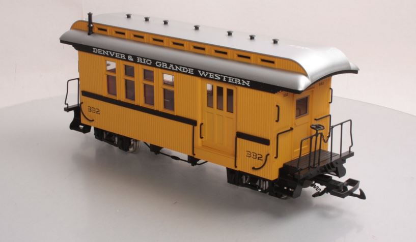 USA Trains 30201 G D&RGW Overton Combine #332 (Metal Wheels)