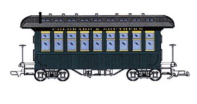 USA Trains 30300 G Scale C&S Overton Passenger Car #170 - Metal Wheels