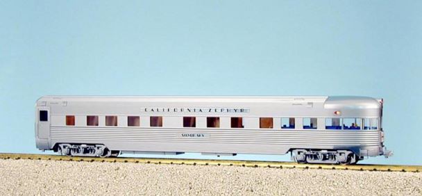 USA Trains R31010 G California Zephyr Aluminum Passenger Car