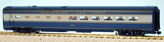 USA Trains R31043 G B&O "Capital Limited" Corrugated Aluminum Diner Lighted