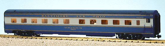 USA Trains 31044 G Baltimore & Ohio Capital Limited Corrugated Aluminum Sleeper