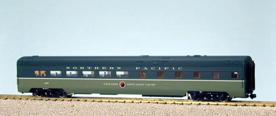 USA Trains 31083 G Northern Pacific Aluminum Dining Car with Metal Wheels #459