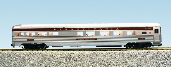 USA Trains R312200 G PRR Congressional Extruded Aluminium Observation Cars #7126