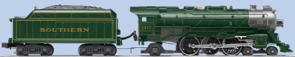 Lionel 6-38640 Southern 4-6-2 Pacific Steam Locomotive #1317