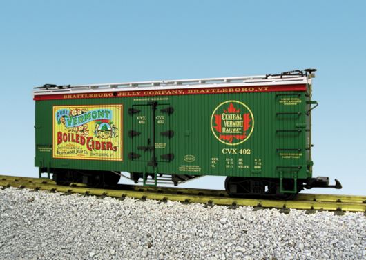 USA Trains R16351 G CV Vermont Boiled Cider Wood Ice Reefer Car