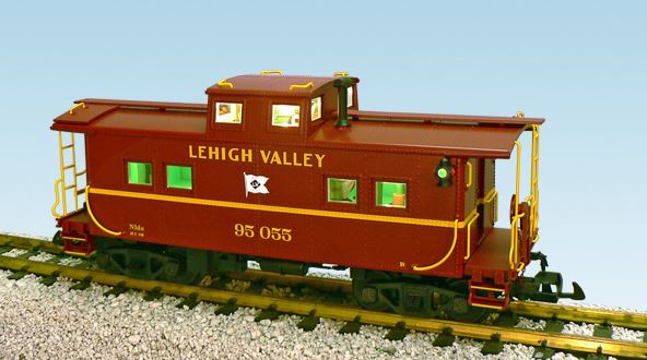 USA Trains R12163 G Lehigh Valley Ultimate Series Center-Cupola Steel Caboose