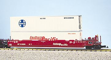 USA Trains R17154 G Scale SP 5-Car Atriculated Intermodal Set (No Containers)