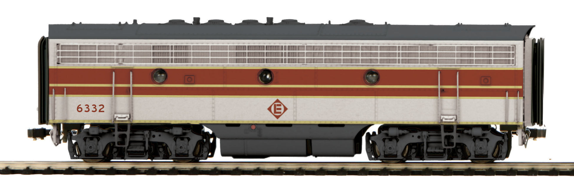 MTH 80-2125-0 HO Erie Lackawanna F-7 B Unit Diesel Locomotive (DCC Ready) #6332