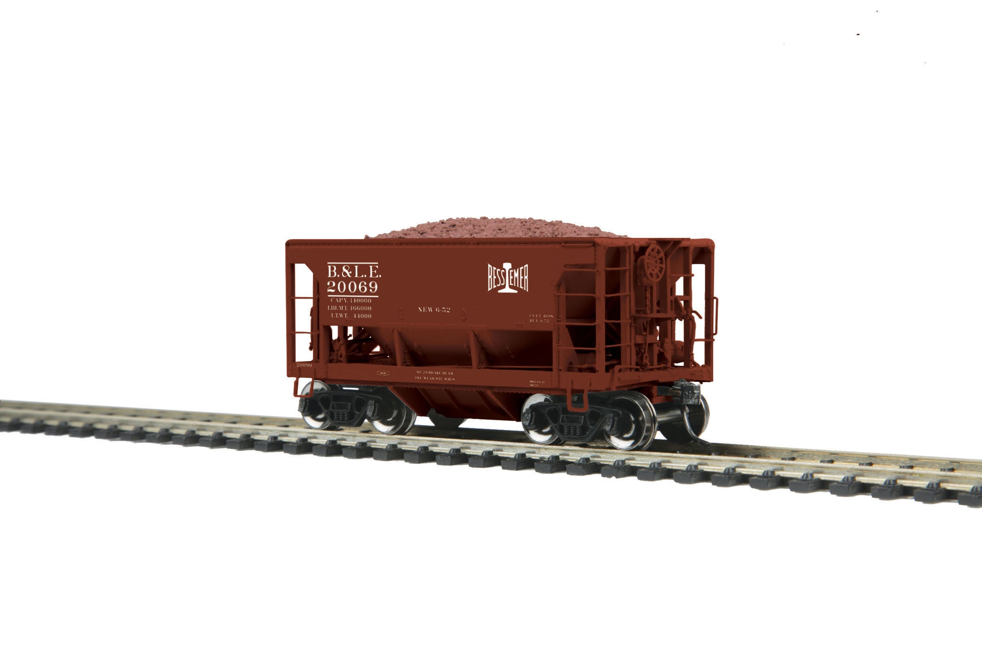 MTH 80-97028 HO Bessemer & Lake Erie 70-Ton Center Discharge Ore Car #20069