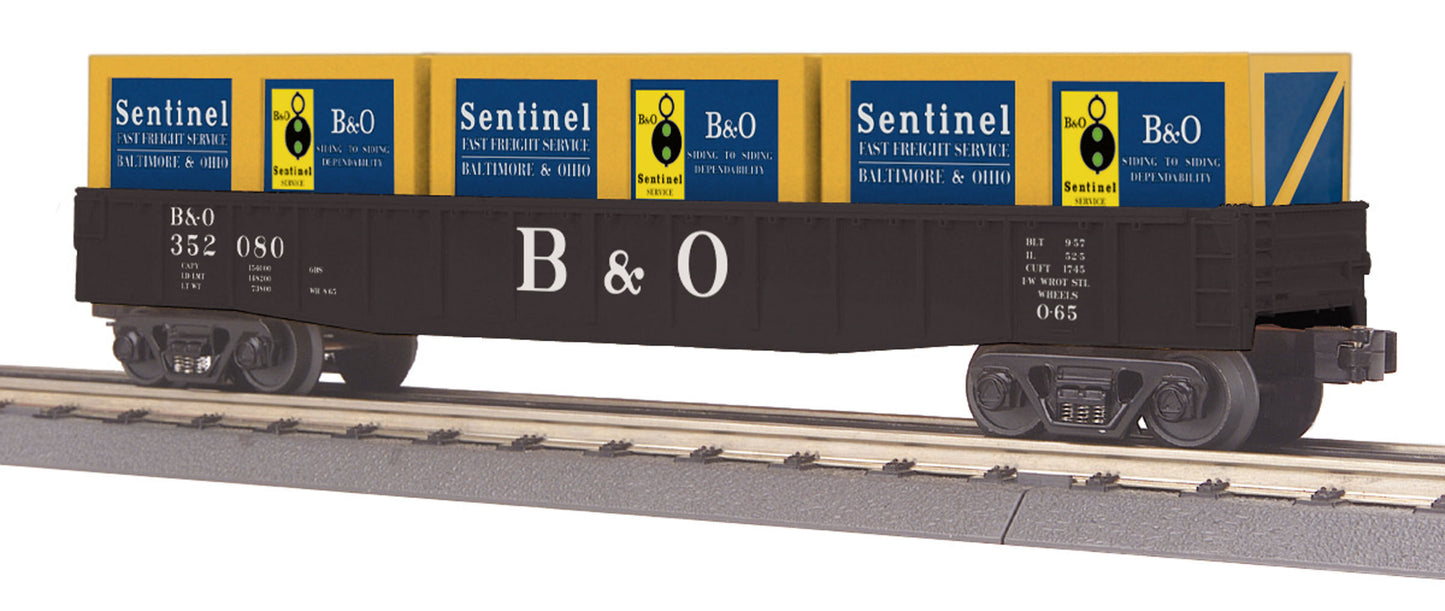 MTH 30-72150 O Baltimore & Ohio Gondola with Crate Load #352080