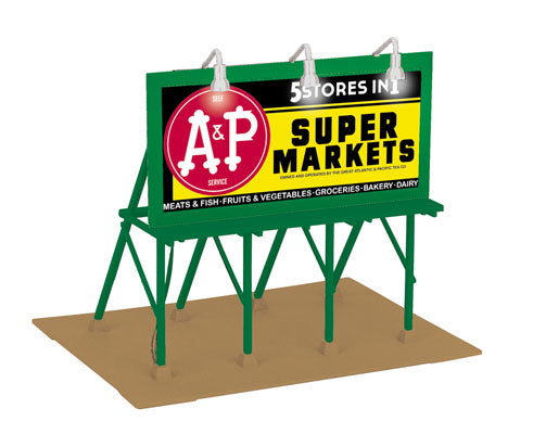 MTH 30-90494 O A&P Super Markets Lighted Billboard