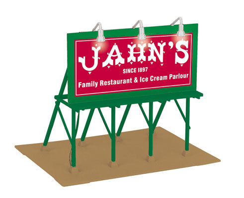 MTH 30-90495 O Jahn's Ice Cream Lighted Billboard