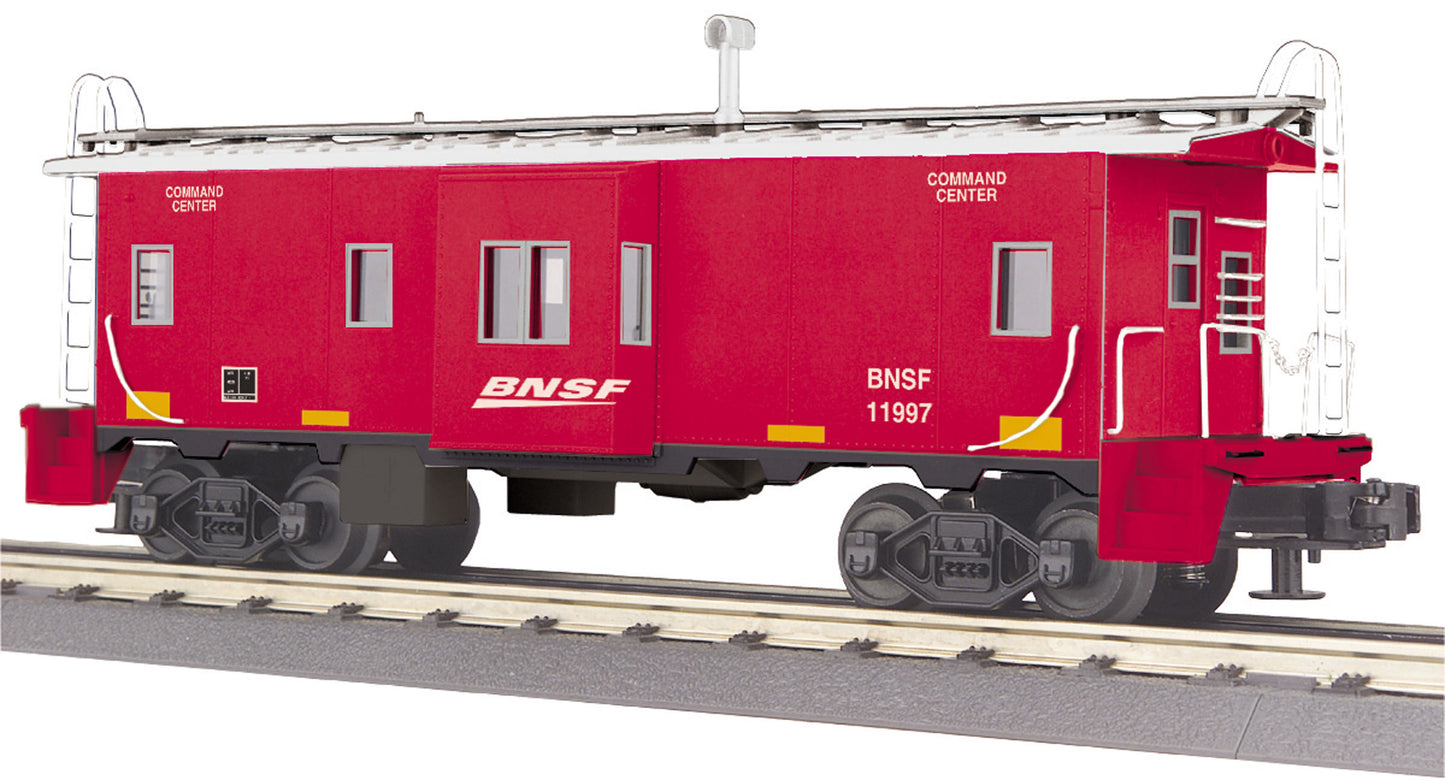 MTH 30-77272 O Gauge Burlington Northern Santa Fe Bay Window Caboose #11997
