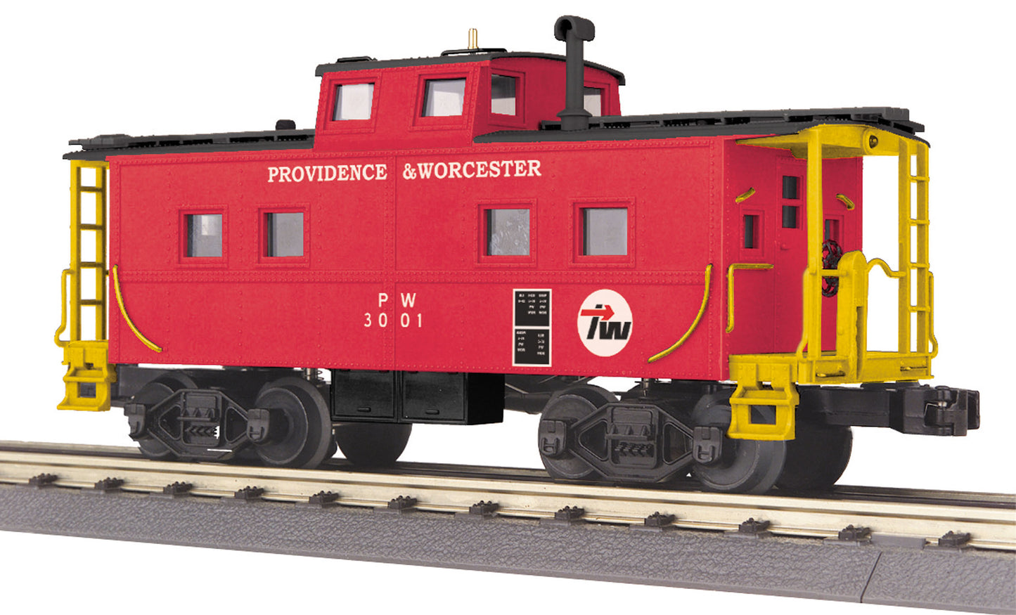 MTH 30-77278 O Providence & Worcester Steel Center-Cupola Caboose #3001