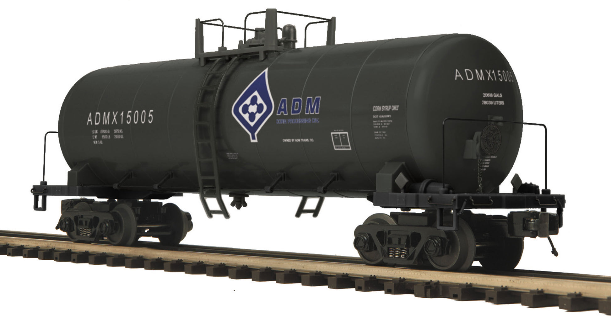 MTH 20-96720 O Archer-Daniels-Midland Tank Car - 3-Rail ADMX #15005