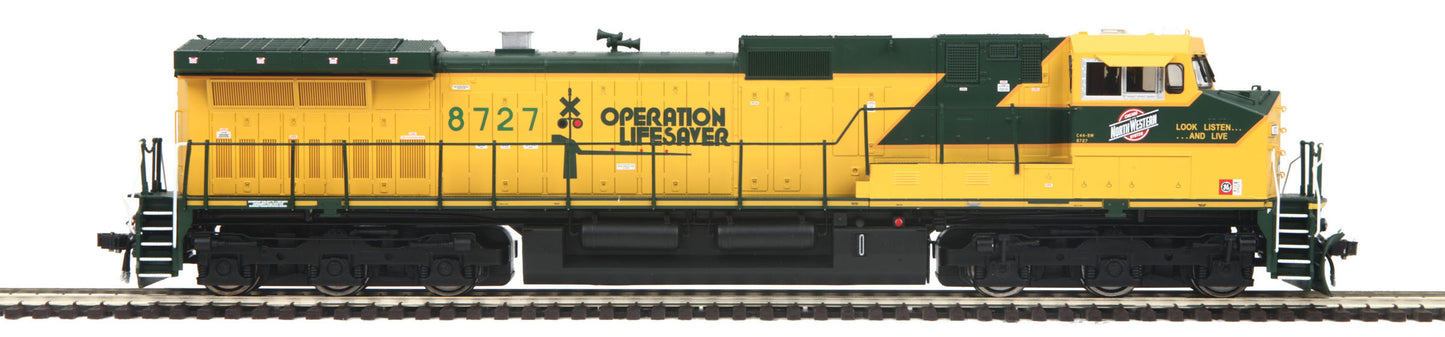 MTH 80-2293-1 HO Chicago & North Western Dash-9 Diesel w/ P-S 3 #8727
