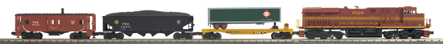 MTH 30-4234-1 O Scale Pennsylvania RR ES44AC Diesel Freight Train Set w/PS 3.0