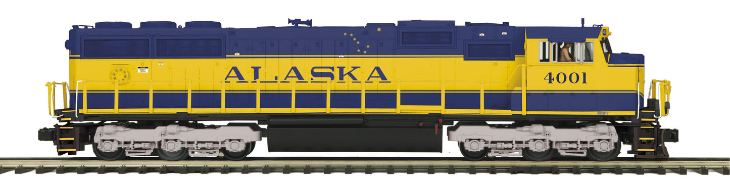 MTH 20-20448-1 Alaska Railroad SD70Mac Hi-Rail Wheels Diesel with P-S 3 #4001