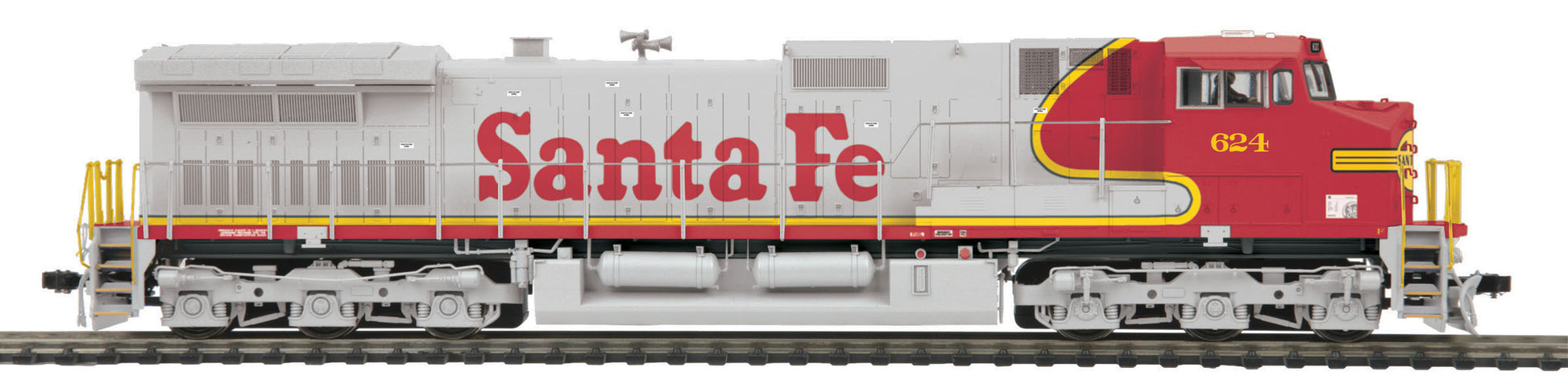 MTH 80-2303-0 HO Santa Fe Dash-9 Diesel Engine (DCC Ready) #624