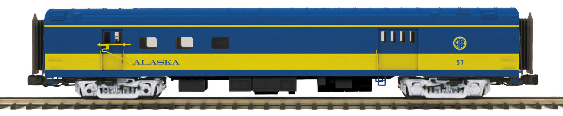 MTH 20-68256 O Alaska Railroad 70' ABS Smooth-Side Railway Post Office #57