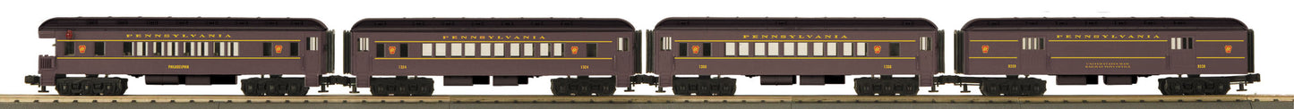 MTH 33-6260 O Pennsylvania Rugged Rails O-27 Madison Passenger Set (Set of 4)